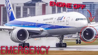 (4K) EMERGENCY Diversion | ANA T7 Engine SHUTDOWN | Vancouver Airport (YVR)