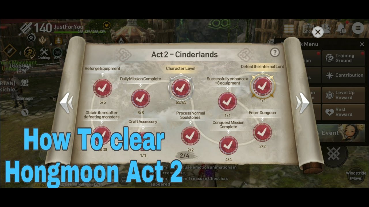 How to clear Hongmoon advanture act 2 - YouTube