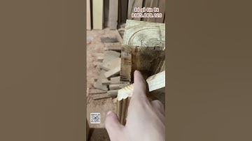 Kĩ thuật làm MỘNG THẮT của anh thợ mộc tay nghề cao #dogogiavu #shorts