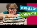 Fast and easy beginner quilt  quiltinaday stash buster  free pattern