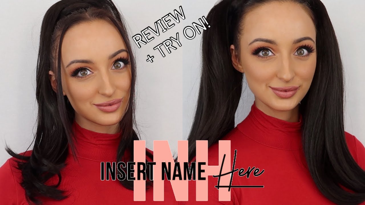 INSERT NAME HERE (INH HAIR) REVIEW + TRY ON | LIANE & LOLA PONYTAILS!