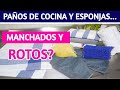 ✅ Cómo DOBLAR TRAPOS de COCINA / HÁBITOS valiosos para tu cocina / ESPONJAS VIEJAS sácale provecho.