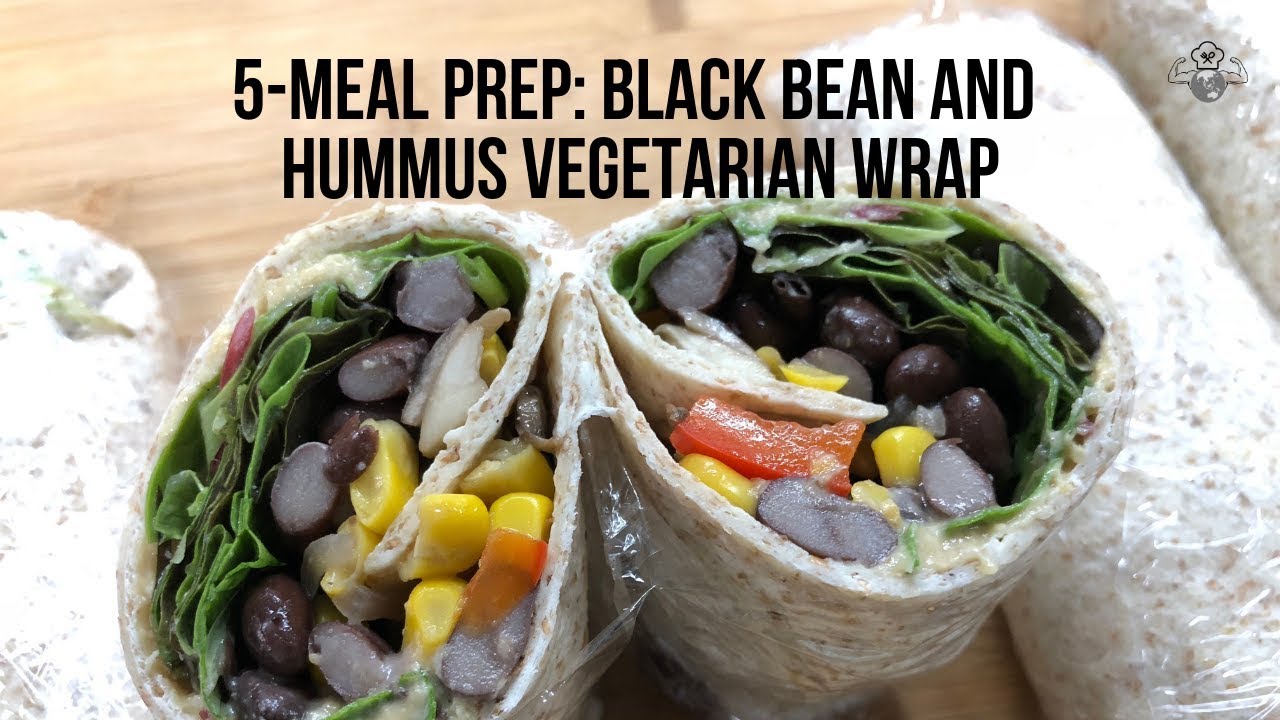 5Meal Black Bean and Hummus Vegetarian Wrap YouTube