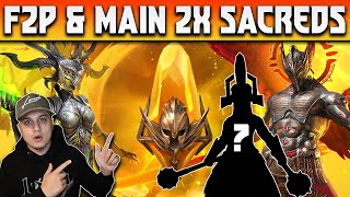 2X SACRED SHARDS F2P \& MAIN | MY FIRST REVIVER ! | Raid Shadow Legends