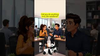 Office Small Talk in English ☕ | Real-Life English Conversation #shorts
