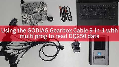 GODIAG Gearbox Cable 9-in-1 with Xhorse Multi Prog Read  DQ250 data