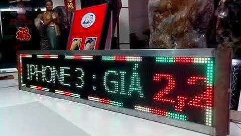 Bảng hiệu led điện tử ma trận công ty Quang Báo