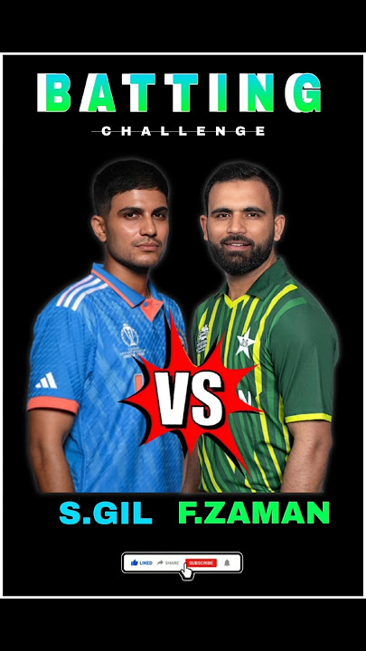 Fakhar Zaman vs Shubman Gil 3 Balls Challenge real cricket 24 Game #1bossgaming