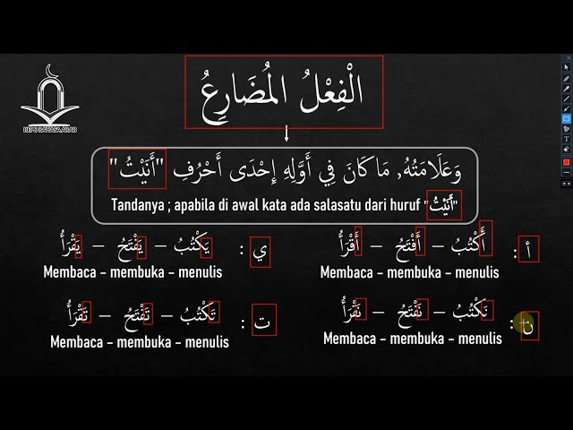 Belajar bahasa arab dari nol part 30 || Fi'il Mudhari. class=