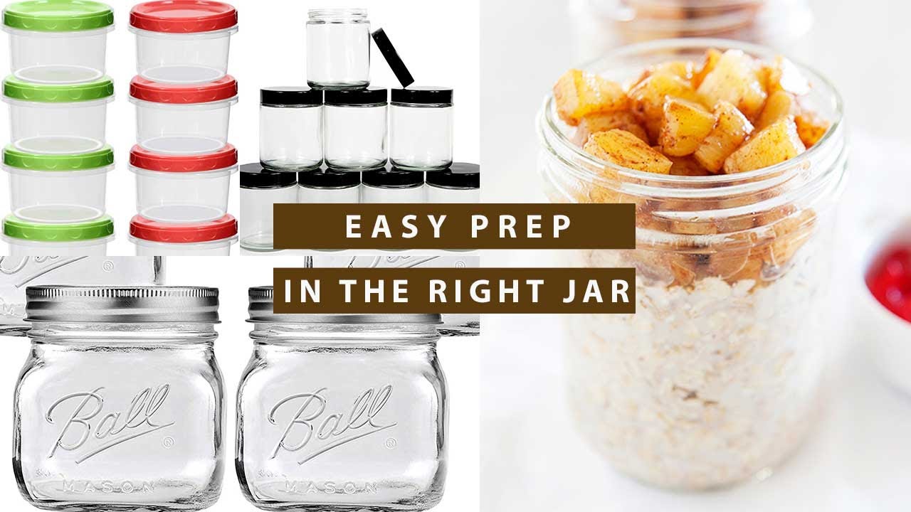 Overnight Oats Jars with Lid and Spoon,11oz/20oz Large Capacity Airtight Oatmeal Container,Portable Mason Jars Breakfast Container, Size: 350 mL, Gray