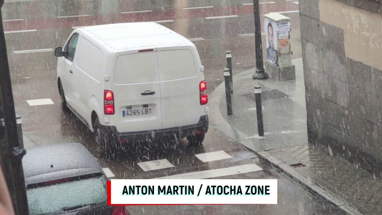 2021 SPAIN MADRID WELCOMES SNOW FALL