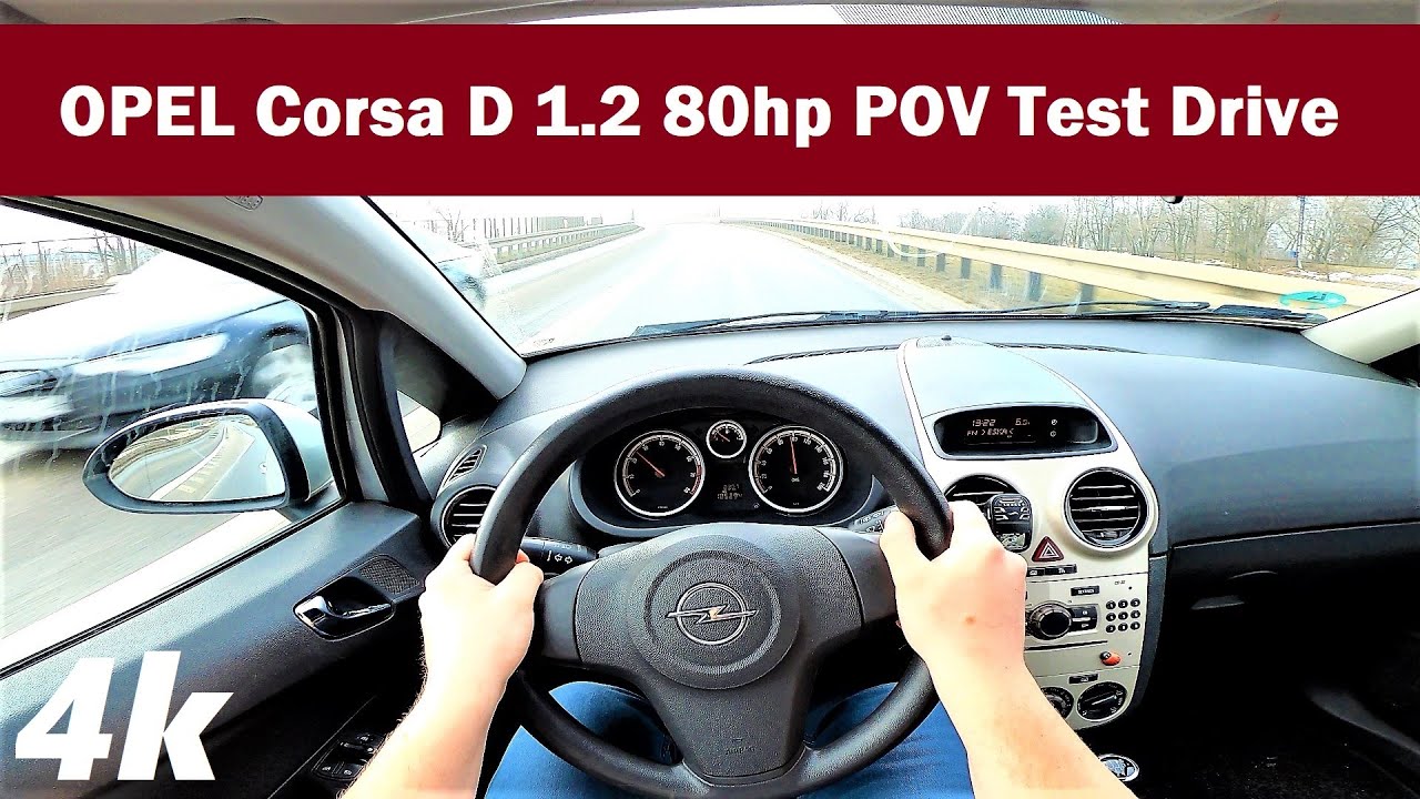 Opel Corsa D (2008) 1.2 80hp POV DRIVE & Acceleration