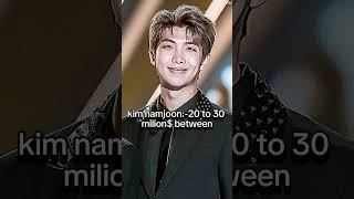 rich member bts 2025 total networth#bts#fyp#2025 #taehyung#jungkook#jin#jimin#jhope#rm#suga#shorts