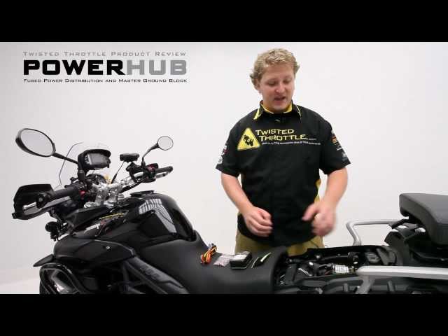 Motorcycle Electrical Accessory Power Management: Twisted Throttle PowerHub Fuse Block class=