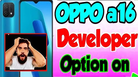 oppo a16 developer options l Developer settings oppo a16
