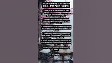 IT TOOK ME 7 YEARS TO UNDERSTAND THIS, I