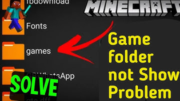 Minecraft Games Folder Not Found in File Manage Minecraft Folder Not Showing kk search