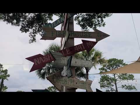 Old Florida Fish House-tour - indoor outdoor restaurant on the famous 30A