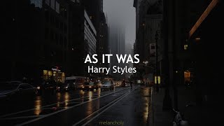 Harry Styles - As It Was (Letra en Inglés y Español)