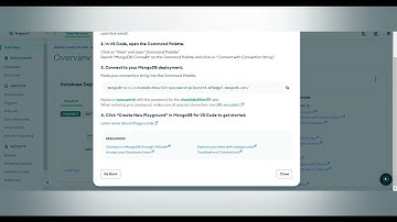Datastore - Creating Database in Mongo DB and Creating Datastore in Dashboard