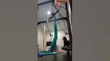 Aerial Silks | outside leg hang to back balance