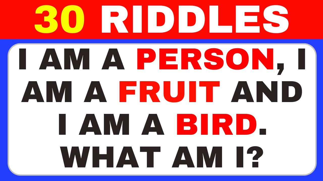 ONLY A GENIUS CAN SOLVE THESE RIDDLES 🧩 | 30 Brain Teasers & Riddle ...