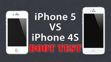 iPhone 5 VS iPhone 4S Boot Test - Start up Time Comparison