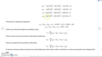 Integración numérica: Simpson tres octavos (teoría)