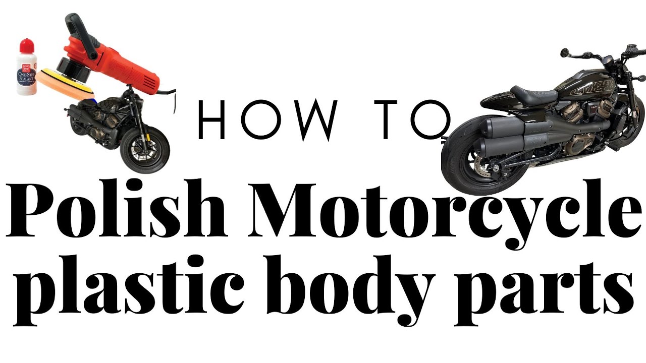 How to Polish Motorcycle Plastic parts Harley Davidson YouTube