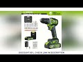 LFINE Brushless 21V electric drill Set with two 7500mAh batteries brushless powerful motor Rechargea