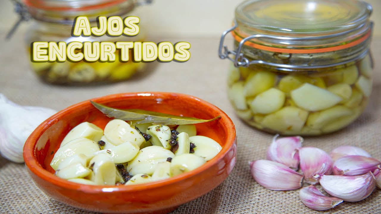 COMER AJO CRUDO SIN que PIQUE AJOS ENCURTIDOS