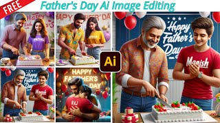 Father's Day Ai Image editing || bing image creator tutorial #bing #3dphottutorialoediting