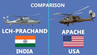 The comparison of India's LCh and USA's Apache Attack Helicopter #US #India #prachanda #apache