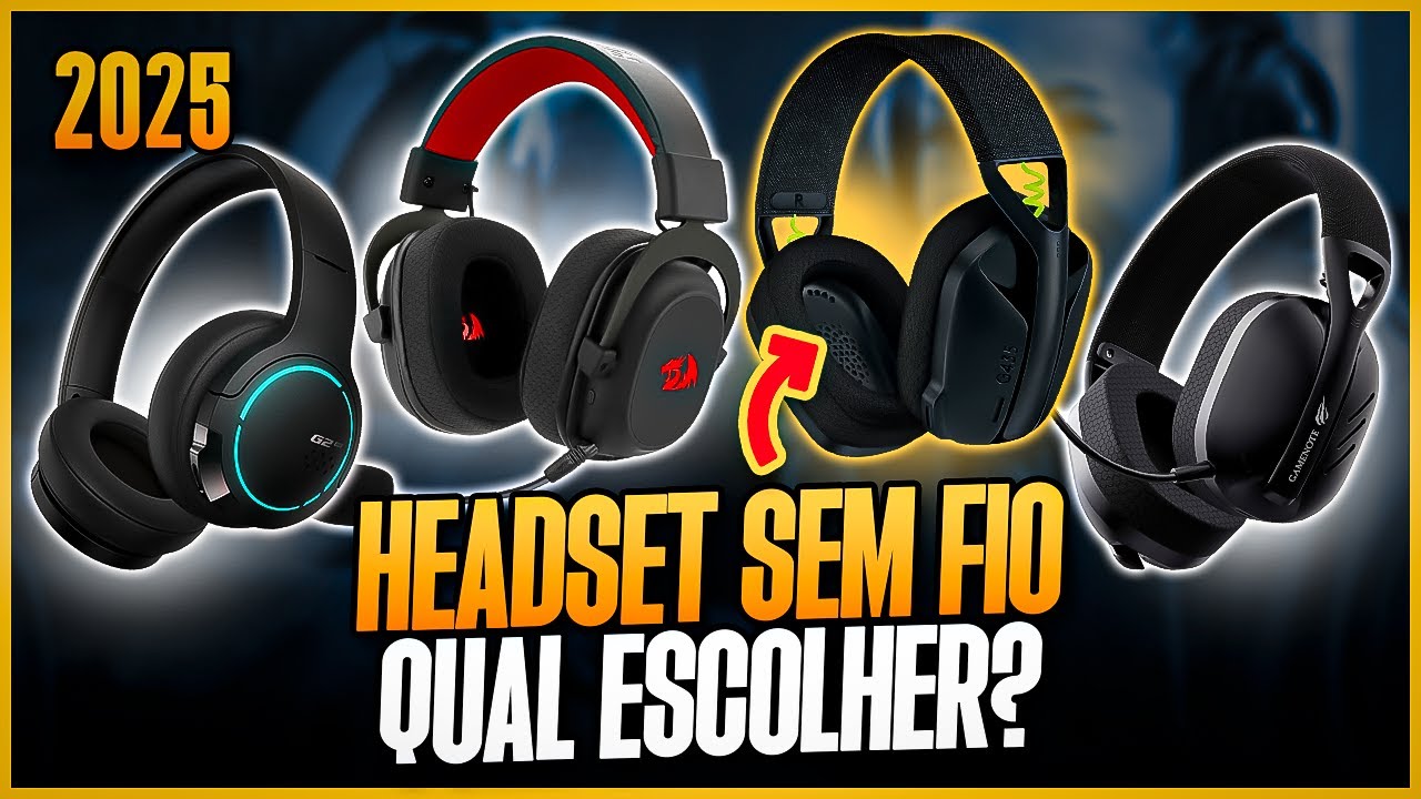 Qual HEADSET GAMER SEM FIO Comprar em 2025? 4 Modelos BARATOS - Headset ...