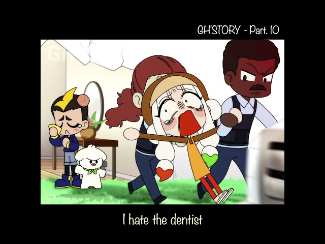 [10] I hate the dentist 🦷  | GH'STORY | #animation #anime class=