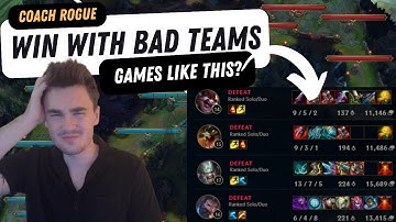 How to WIN with BAD TEAMMATES and stop THROWS in solo queue - Play like a pro