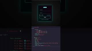 Neon Login Form Hover Effect #coding #webdevelopment #neon #neonlights #staticwebsitedesign
