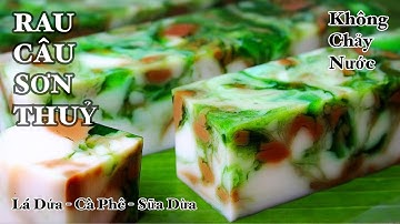 Rau Câu Sơn Thuỷ - ĐƠN GIẢN - ĐẸP - Vị Cà Phê Sữa Dừa Hấp Dẫn - Thơm Thật Thơm