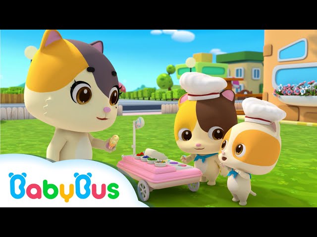 Bayi Kucing menjual Es Krim Enak | Lagu Anak-anak | BabyBus Bahasa Indonesia class=