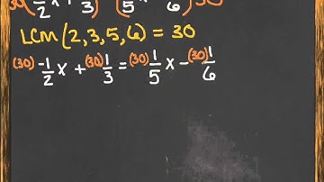 Solving Linear Equations with Fractional Coefficients