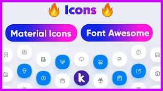 Material Icon and Font Awesome Icons in Kodular  - Kodular Blast Series - Zicktane screenshot 2