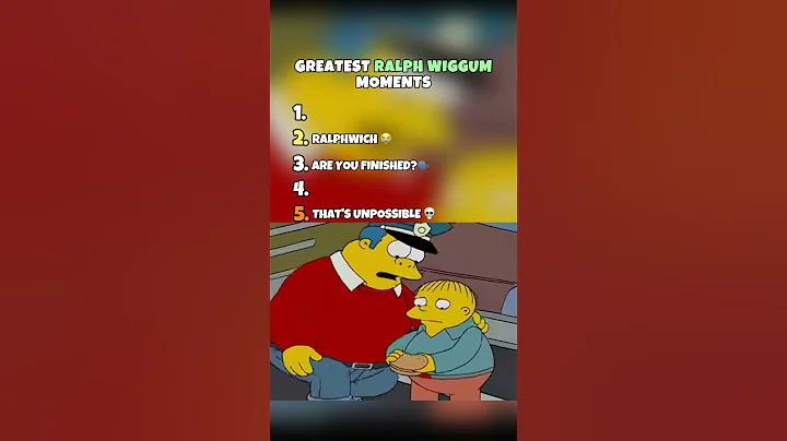 INSANE RALPH WIGGUM MOMENTS!!