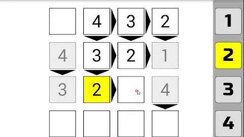 How can you solve a Futoshiki 4x4 easiest #1