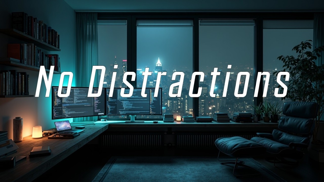Night coding music | Productivity music ~ No distractions & Dark hacker ...
