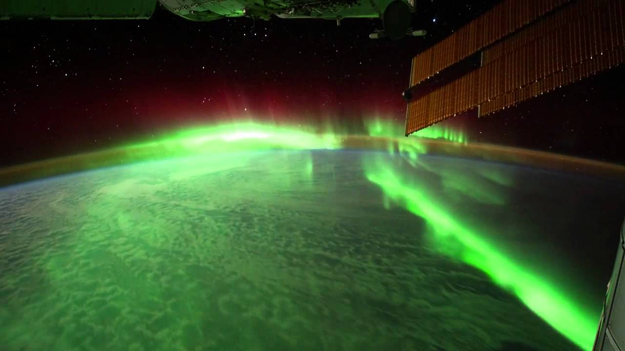Aurora Austral Vista do Espaço