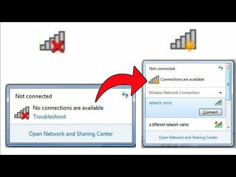 🔥 "NOT CONNECTED" No Connection Available Windows 7/8.1/10 || New Method 2020 🔥