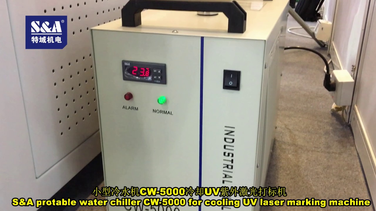 S&A protable water chiller CW5000 for cooling UV laser marking machine