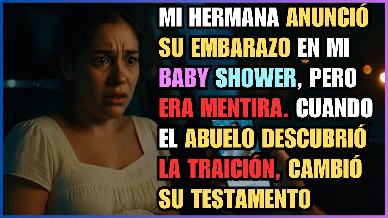 Mi HERMANA Anunció su EMBARAZO en mi Baby Shower, Pero era MENTIRA. Cuando el ABUELO Descubrió la...