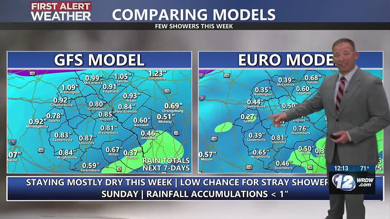 Staying Warm Into The Weekend, Few Showers Possible - YouTube