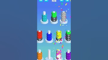 #nutsort hard level 408 challenge complete #games #howtocompletelevel20